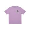 Palace Футболка с тройными разрывами Светло-фиолетовые топы унисекс P25TS027
