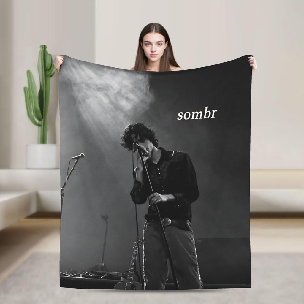 Warm Soft Blanket Travel Sombr Music Throw Blanket Flannel Bedspread For Couch Bed Fashion Sofa Bed Cover