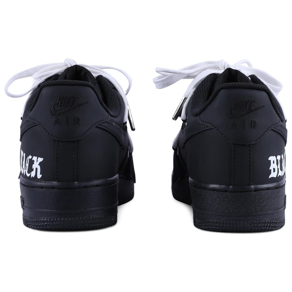 Nike Кроссовки Air Force 1 PU Устойчивые к истиранию Баланс Низкие Скейтбордические Обувь Унисекс Черный Белый CW2288-001(Team55-S-BOX)