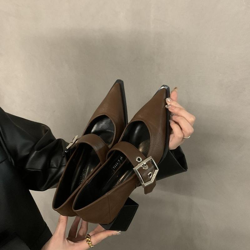 2024 Новые модные женские балетки на низком каблуке с застежкой-молнией и толстой подошвой, легкие высококачественные женские туфли