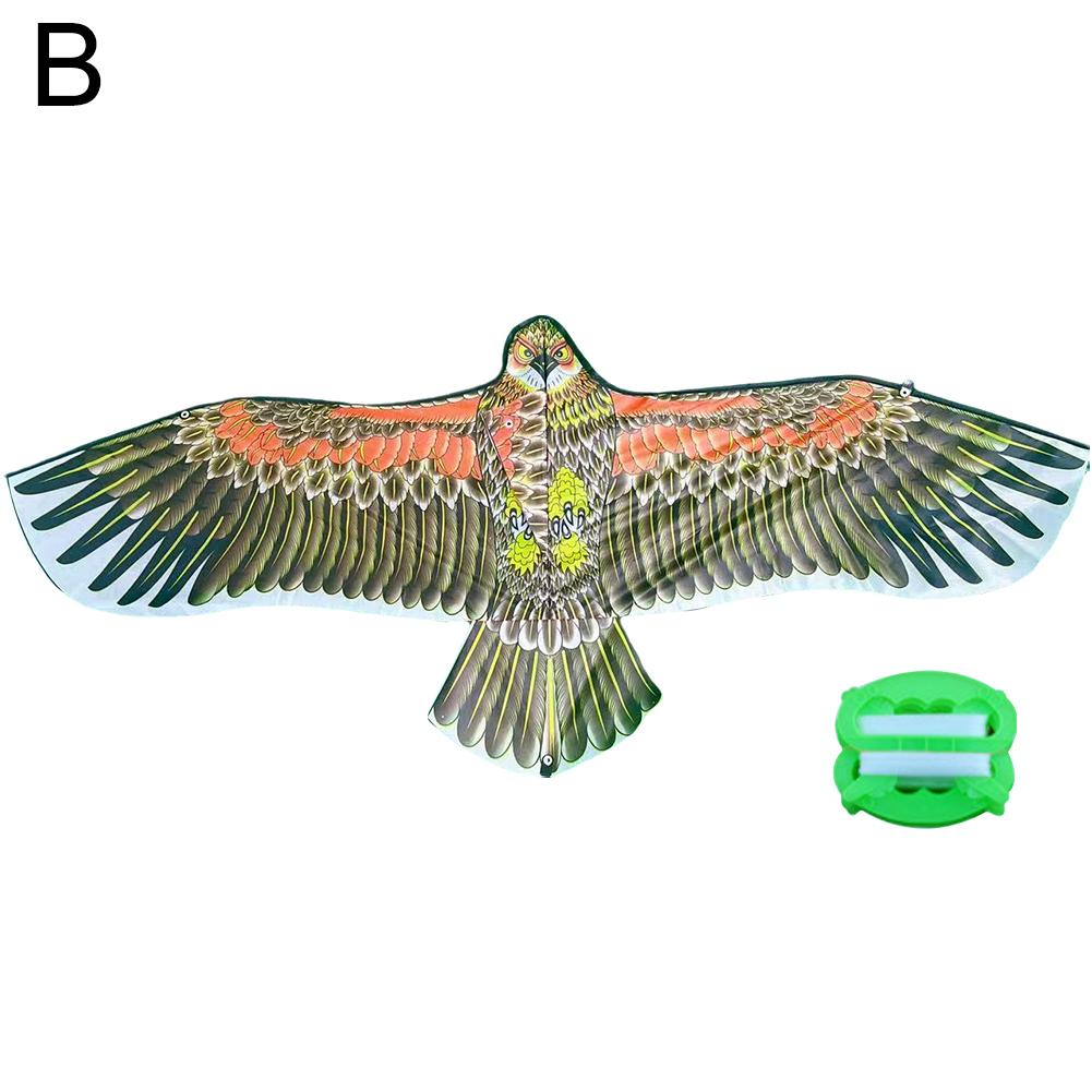 Воздушный змей «Орел» 1,1 м с леской длиной 30 метров, большой воздушный змей «Орел», летящий в воздухе, для детей, семейных поездок, сада, спорта на открытом воздухе, игрушка «сделай сам»