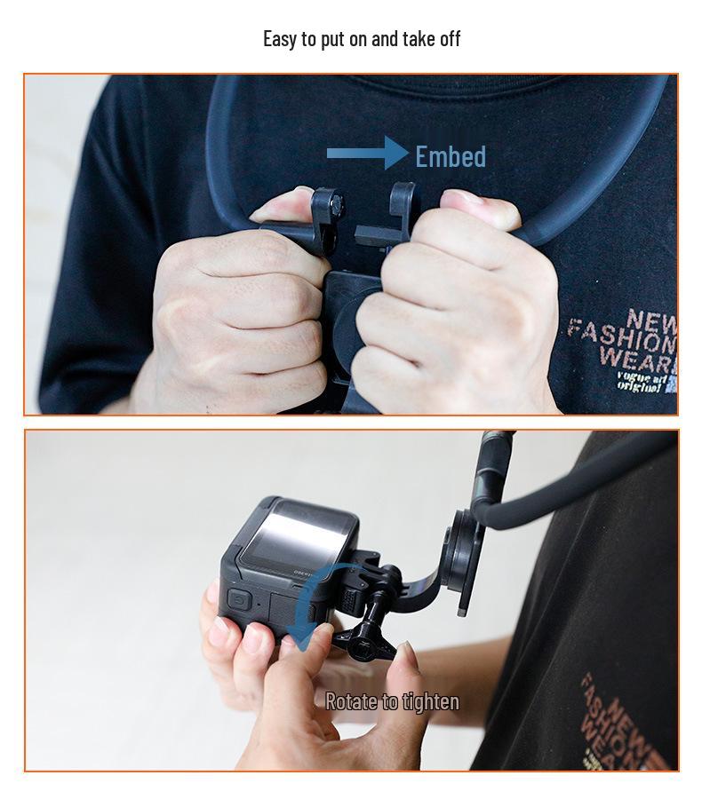 Insta360 Ace2 Pro Magnetic Quick Release Neck Strap Mount for Action5/4/3 Cameras
