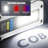 2 шт. Многофункциональные мини-фонарики COB, портативные, перезаряжаемые, с сильными магнитами, рабочий свет, мощный светодиодный фонарик с внешним аккумулятором