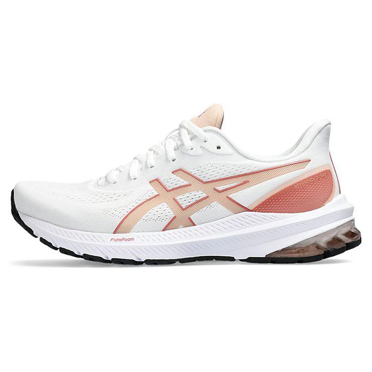 Asics GT 1000 12 Fabric Low top Running Shoes Women's White 1012B450-100