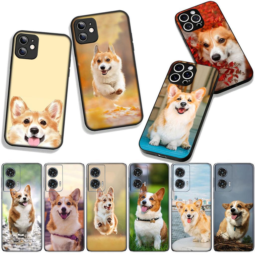 Phone Cover Dog Cute Corgi for Motorola Moto G54 G05 G24 G45 G55 G75 G85 G15 G57 G86 Power Edge 50 30 Ultra Fusion neo Pro Case