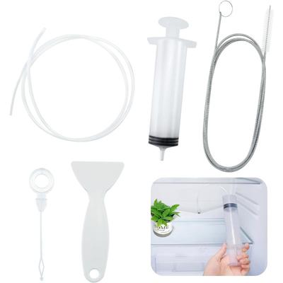 Набор для чистки слива холодильника из 5 предметов – включает стальную вату и щетку для устранения засоров и очистки водостоков