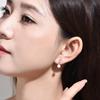 6mm Pearl Earrings for Metal 925 Cute Entrance Graduation White Jewelry FH.bird Women, Swinging, Pain-free, Allergy-friendly, Silver, Earrings,