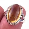 Natural Citrine Gemstone Handmade 925 Solid Sterling Silver Ring Size 6 Z6U39