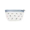 Afternoon Tea Living JD56 Heritage Fleur Embroidered Insulated Boat-Shaped Lunch Pouch, Blue