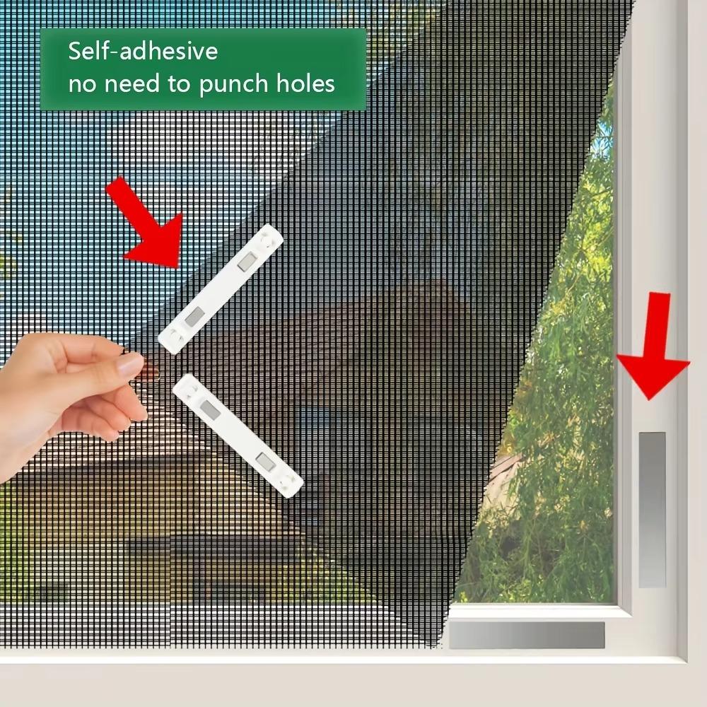1set Cut And Adjustable Size Magnetic Window Screen Anti-Insect Fly Screen Home Windows