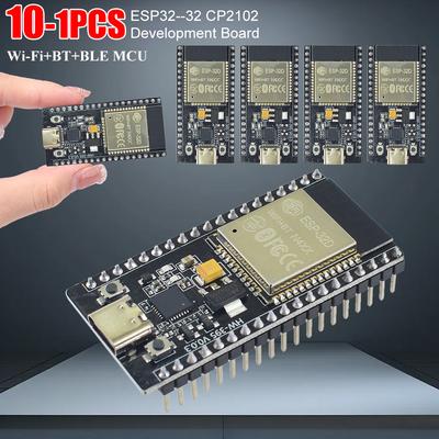 1-10 шт. Плата разработки ESP32--32 CP2102 32 Мбит SPI Flash Плата разработки ESP32 Модуль Wi-Fi Bluetooth-совместимый 2412-2484 МГц