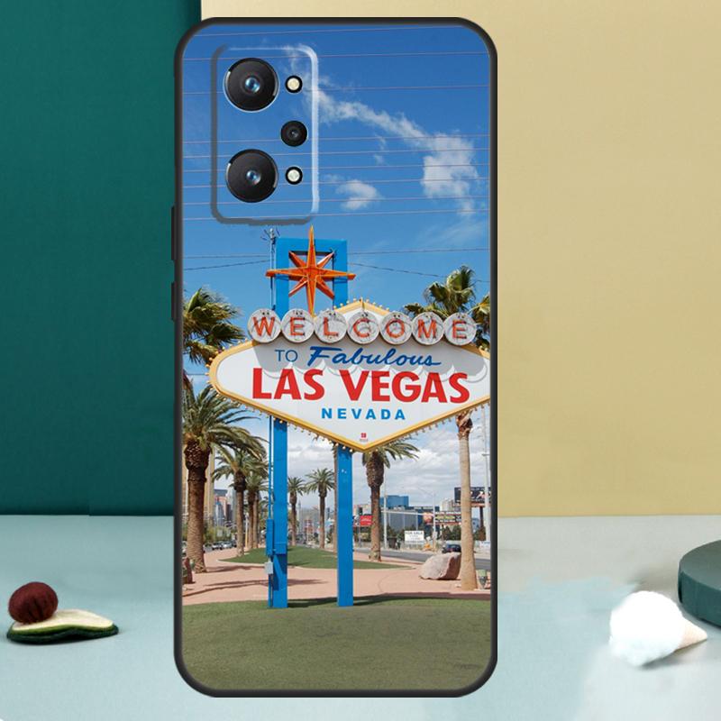 Лас-Вегас Стрип Невада Для Realme 14 13 Pro Plus 10 11 12 GT 5 6 6T GT7 Pro C61 C55 C53 C51 C21Y C25S C75 C67 Чехол