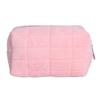Plush Makeup Bag Cosmetic Storage Lipstick for Women Zipper Large Travel Toiletry Organizer Pouch Carrying Velvet Fabric Bag