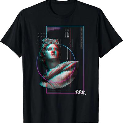Футболка Vaporwave Glitch Statue