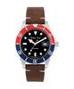 Мужские часы Mathy Vintage с красным и синим безелем Pepsi с черным циферблатом H901ATLR 100M