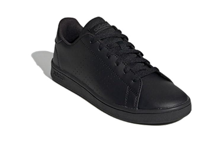 adidas Neo ADVANTAGE Нескользящие Низкие Детские Скейтбордические Кроссовки Черные Дети Возраст 3 7 Лет EF0212