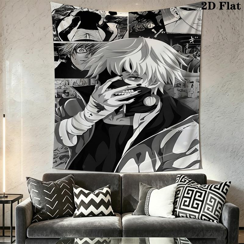 Tokyo Ghoul Re Tapestry Fashion Print Wallmounted Background Cloth Atmospheric Background Cloth Christmas Gift