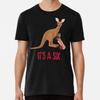 Funny Kangaroo Playing Cricket Premium T-Sh S To 5XL Made In the AU/USA T-Shirt