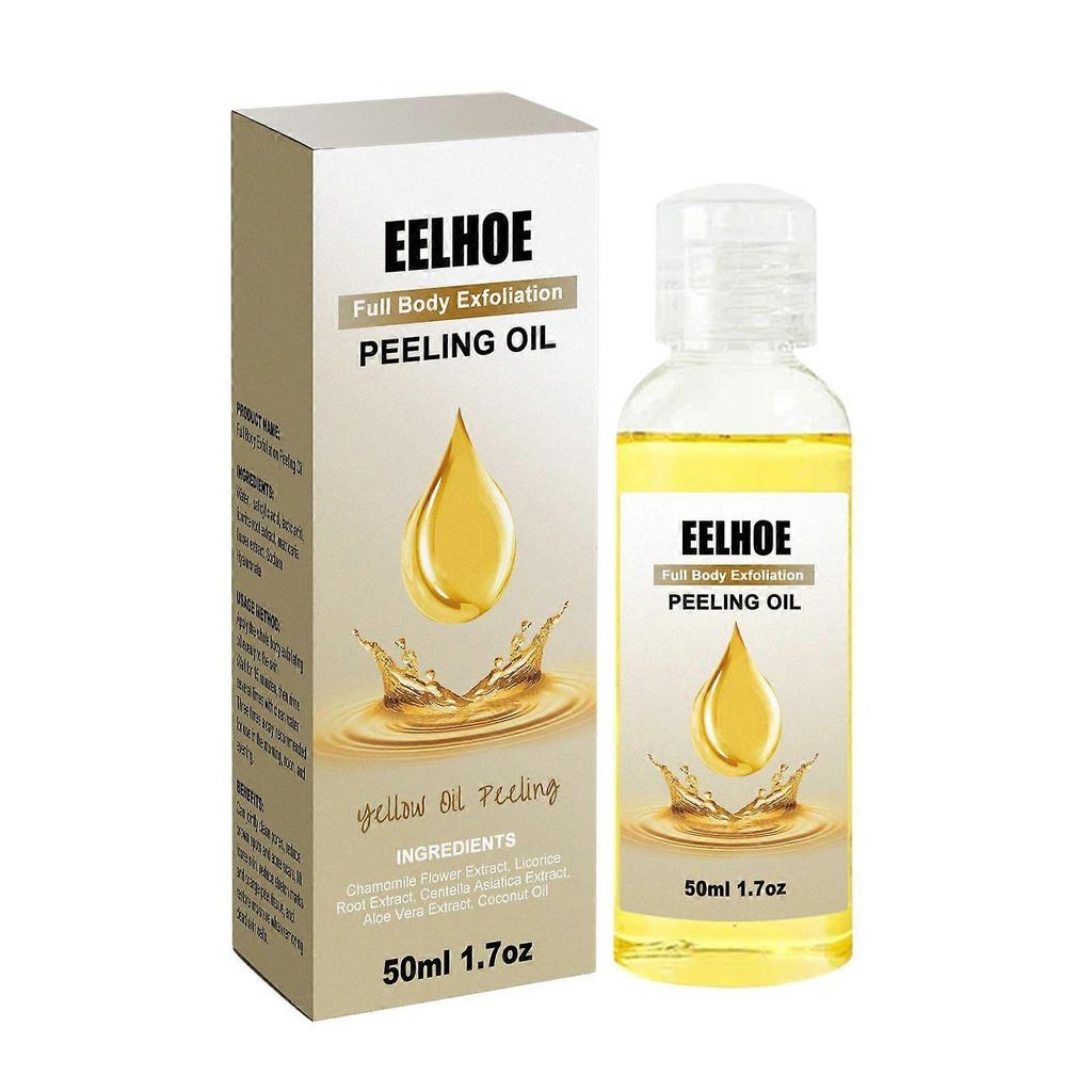 Eelhoe Exfoliating Yellow Skin Oil Is A Delicate And Brightening Body Cleansing, Exfoliating, Hydrating And Nourishing Beauty Oil