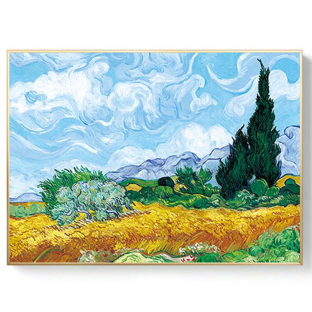 Ван Гог Картина Маслом Звездная Ночь Подсолнух Абстрактная Холст Искусство Принт Плакат Картина Декоративная Роспись Холст Картины Ретро Поп