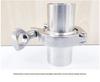 304 Stainless Steel Quick-Install Sanitary Clamp with Internal Thread and 4-Point Buckle