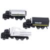 3шт 1:50 игрушечных моделей грузовиков Pull Back Recovery Tanker Truck Model Set для детей Pull Back
