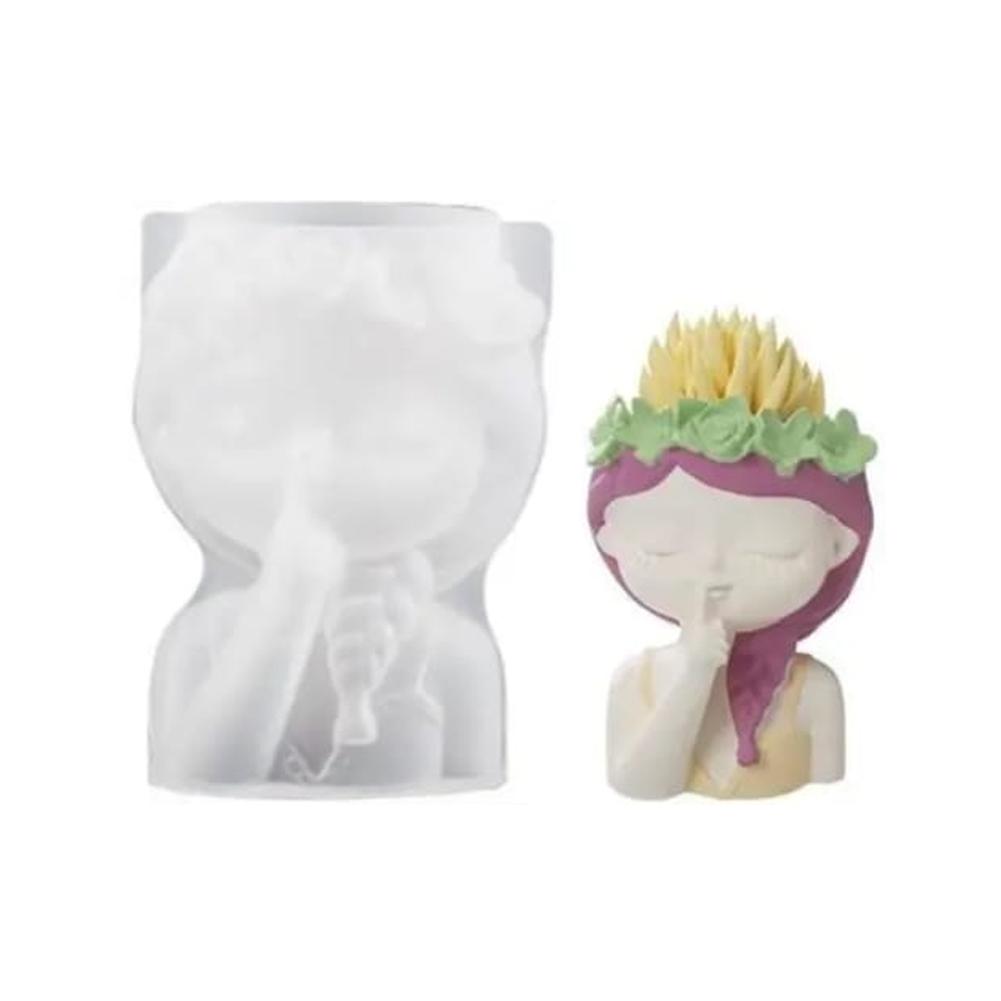 Новая силиконовая форма для вазы «Девушка-богиня», ароматизированная форма для гипса и бетона, художественные украшения для резьбы по камню, самодельные G3B6
