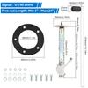 ZMFJH 4PCS Sensor Set 0-190 Ohm Fuel Level Sensor 0-10Bar Oil Pressure Sensor 1/8NPT Water Temperature Sensor Tacho Sensor M16