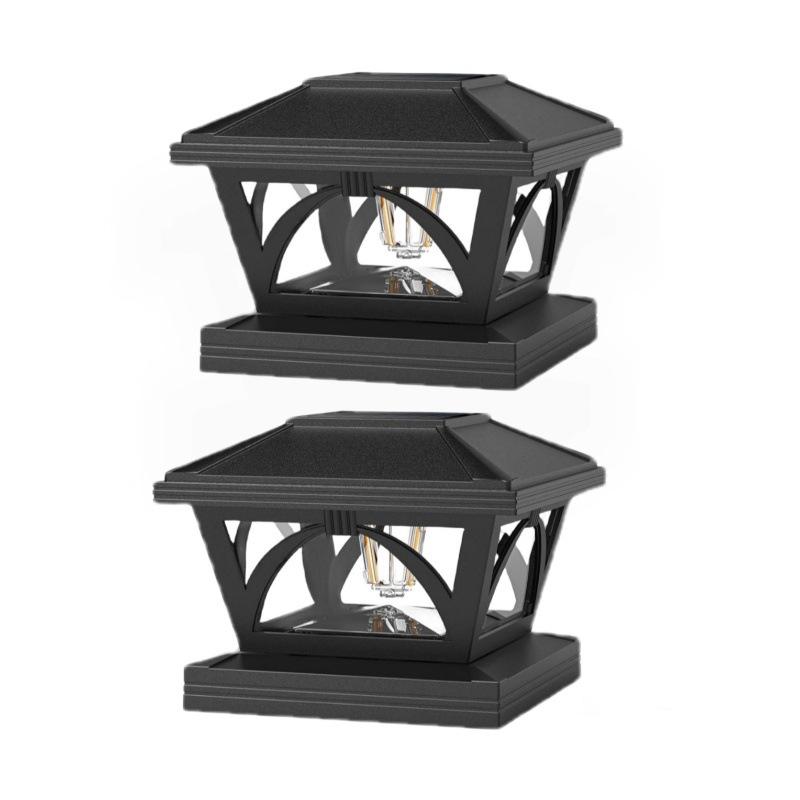 Солнечные уличные фонари для столбов 4x4 5x5 6x6 Яркие светодиодные фонари для столбов для забора, сада или патио Водонепроницаемые фанерные фонари для забора