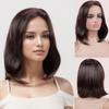 Ladies Mixed Brown Blonde Wig Women Layered Wigs Short Shoulder Length Straight Wig Daily Use Party Cosplay Heat Resistant Fiber