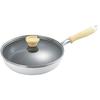 Natural Plus" IH-Compatible Glass Frying Pan with Lid, 26cm, NRP-04