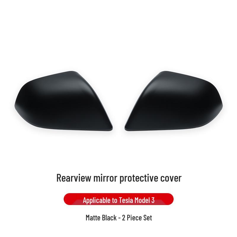 Tesla Model 3/Y Carbon Fiber Texture Rearview Mirror Protective Cover
