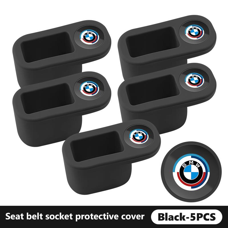 Car Seat Belt Base Anti Scratch Cover Auto Interior Accessories For BMW M3 M5 E36 E39 E46 E60 E61 E64 E70 E71 E80 E85 E87 E90 qa9