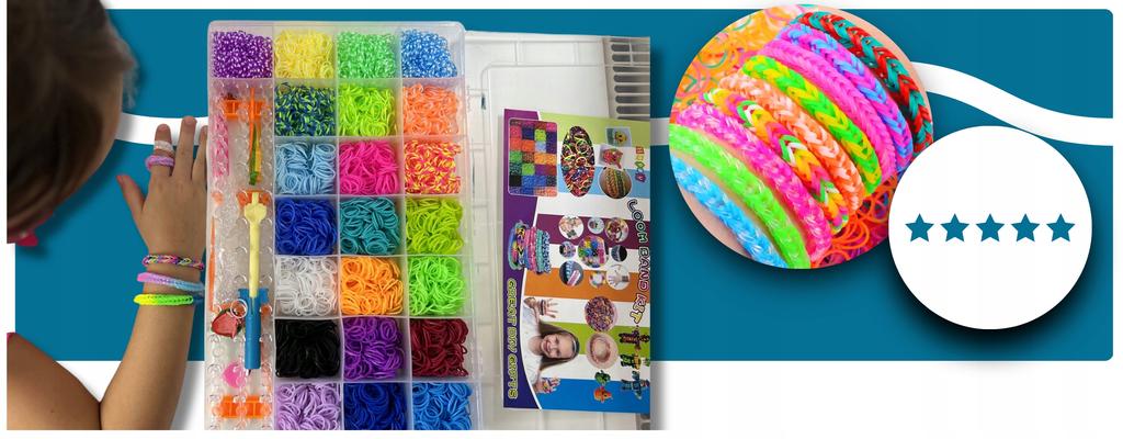Elastic Bands for Making Bracelets Set of Elastic Bands for Making Jewelry 4400