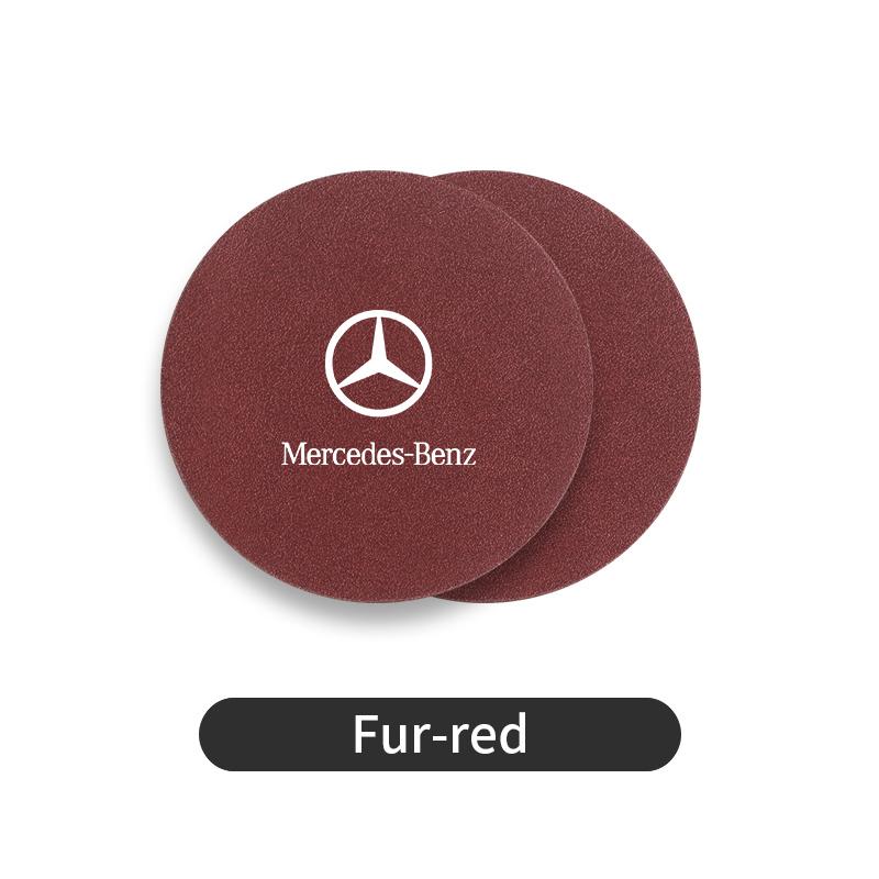CRB1 Car Coaster Water Cup Bottle Holder Anti-slip Pad Mat Interior For Benz W202 W212 W126 W140 W168 W177 CLS GLE GLC GLS CLA