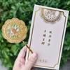 Flower Chinese-style Handheld Mirror Steric Cartoon Makeup Mirror Metal Cosmetic Mirror  Gift