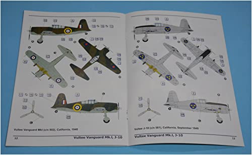 Чертежи 1/48 Vultee Vanguard Mk.1/J10 Пластиковый набор DWS48050