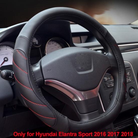 D Type Car Steering Wheel Cover Only For Hyundai Elantra Sport 2016 2017 2018