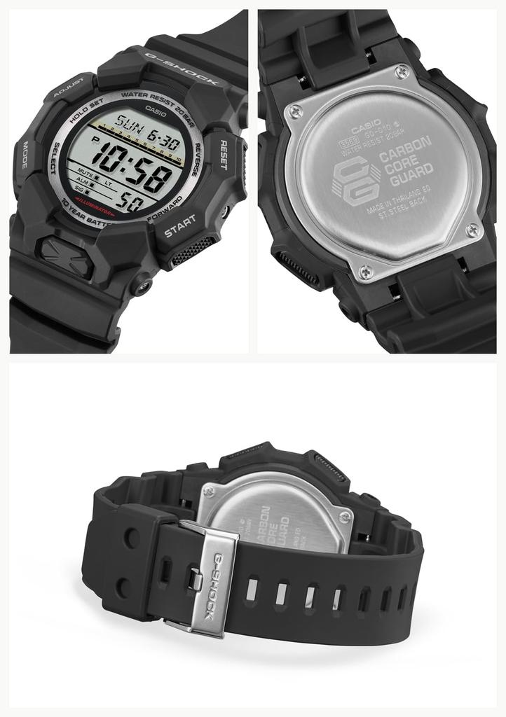 Часы Пластик из биомассы Строительные Черные [Casio] G-Shock Долговечные GD-010-1JF Мужские