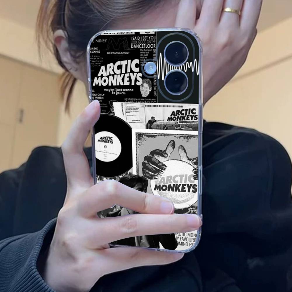 Прозрачный силиконовый мягкий чехол из ТПУ для телефона Arctic Monkeys Для iphone 17 16 15 14 Plus 13 12 Mini 11 Pro Max Корпус Capa