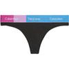 Logo Print Slim Fit Thong Women Underwear Black QF7255-001