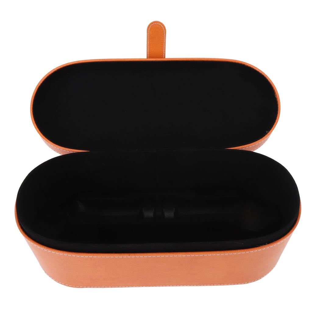 Hair Styling Tool Storage Bag Splash Proof Scratch Resistant PU Leather Portable Hair Dryer