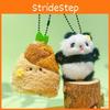 Bamboo Shoot Handheld Flower Panda Cute Plush Keychain Pendant Boys Girls Gift