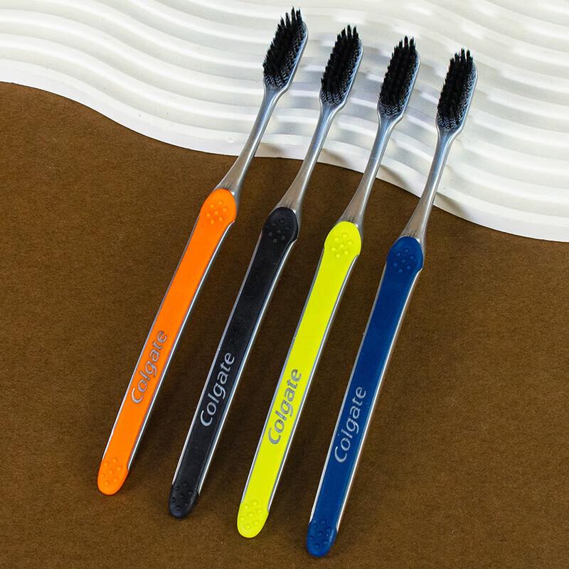 Colgate Slim Soft Charcoal Spiral Toothbrush, 10-Pack