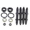 Black Bicycle Mid-axle High-carbon Steel Axle Kit Durable Bike Bottom Bracket Axle