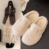 Fashion New Style Fashion Women's Home Fur Slippers Non-Slip Soft Warm House Indoor Bedroom Couples Shoes Plus Size Zapatos Mujer