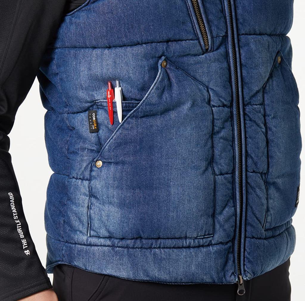 Нагреваемый жилет BURTLE (унисекс) на Осень/Зиму, Индиго, 5004, Размер 45, XL