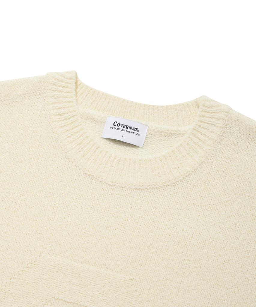 COVERNAT Boucle C Logo Knit Ivory