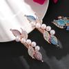 Beauty Tiara Crystal Jewelry Hair Clip  Flower Barrettes  Cute Hairpin  Rhinestone Pearl Headband