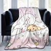 1pc, Sanrio Cozy Home Decor: Flannel Throw Blanket for Bedroom, Living Room, Travel, Camping, Car, Beach, Office Naps, Perfect Gift with Adorable Bear